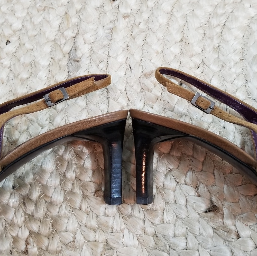 Bruno Magli Tan Slingback Heels - Picture 4 of 8